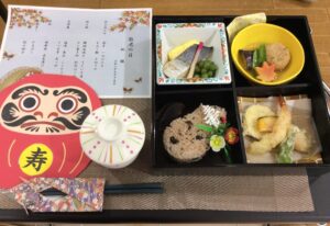 敬老会のお祝い 松花堂弁当